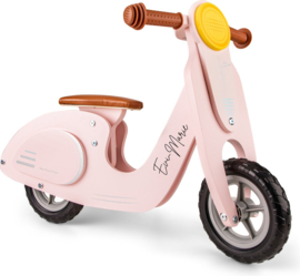 Scooter met naam New Classic World- roze