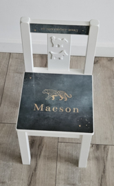 Stoeltje met naam Cheetah