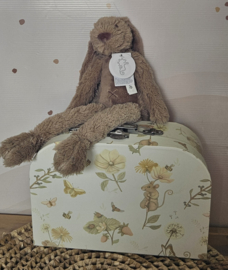 Jollein koffertje groot met knuffel  (met naam)