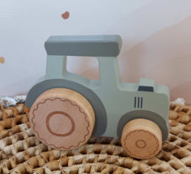 Little Dutch ''Little Farm'' houten tractor  (met naam)