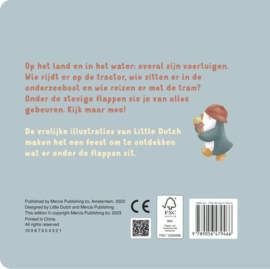 Little Dutch flapjesboek voertuigen (met naam)