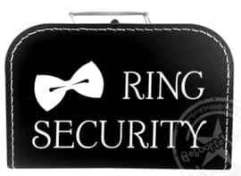 Ring Security koffertje met naam - Koffertje Ring Beveiliger bruiloft
