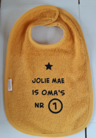 Slab met naam ''is opa & oma's nr. 1'' - Diverse kleuren