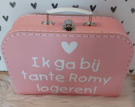 Koffertje ''ik ga bij tante logeren''