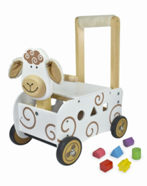 Loop- duwwagen schaap met naam I'm Toy (3 in 1)