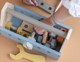 Little Dutch houten gereedschapskist met naam