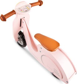 Scooter met naam New Classic World- roze