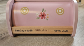 Little Dutch loopwagen roze met naam