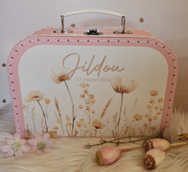 Koffertje met naam Wildflowers