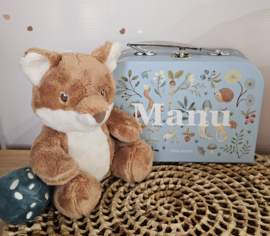 Little Dutch koffertje Forest Friends met knuffel vosje (met naam)