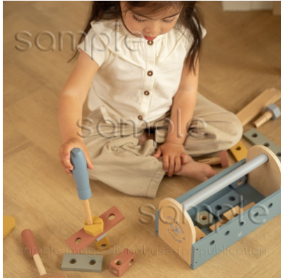 Little Dutch houten gereedschapskist met naam