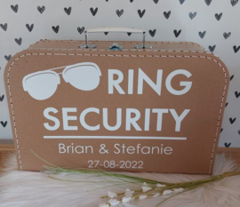 Ring Security koffertje - Met namen bruidspaar