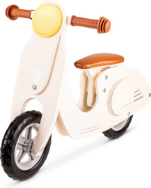 Scooter met naam New Classic World- beige