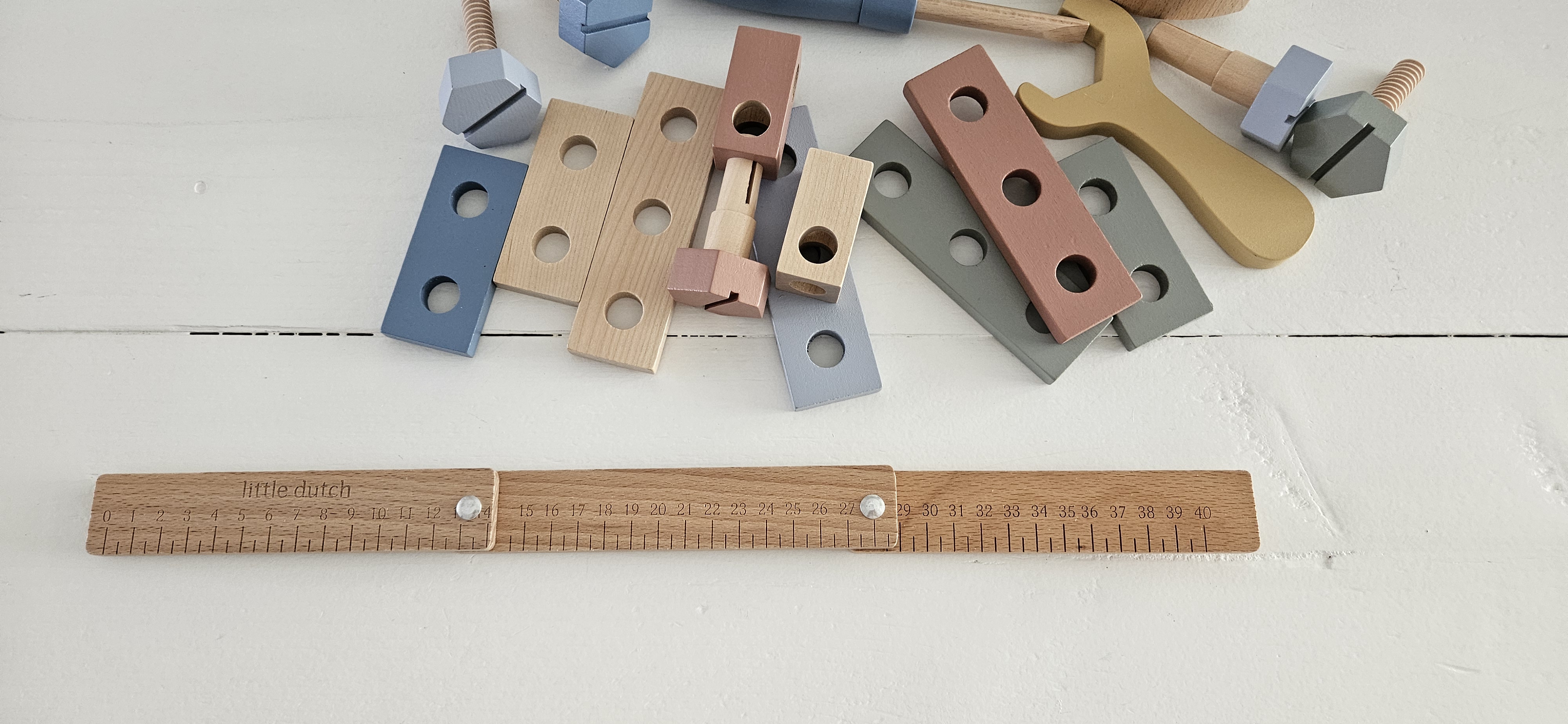 Little Dutch houten gereedschapskist met naam
