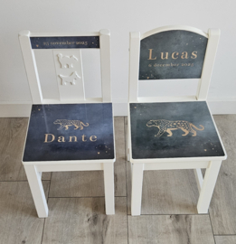 Stoeltje met naam Cheetah