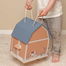 Little Dutch draagbare boerderij Little Farm poppenhuis met naam