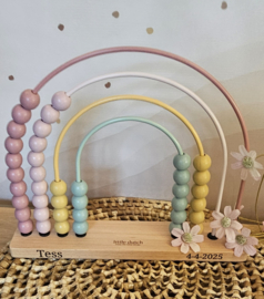 Little Dutch regenboog telraam met naam fairy garden