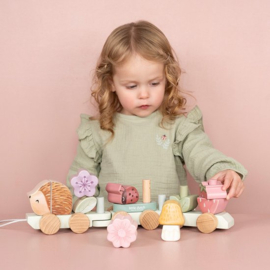 Little Dutch Fairy Garden blokkentrein EGEL met geboortegegevens