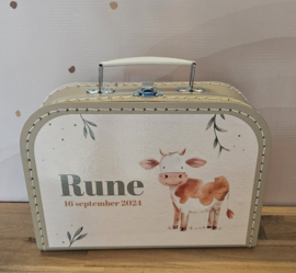 Koffertje met naam  Koe