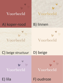 Houten zitbankje met rugleuning  Hartjes