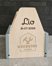 Little Dutch houten gereedschapskist met naam