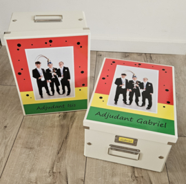 Bewaar-, herinneringsdoos Carnaval Adjudant(e)