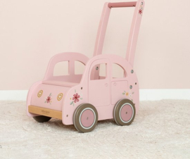 Little Dutch loopwagen roze met naam