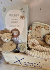 Little Dutch Safari Leeuw cadeaupakket met naam