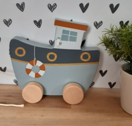 Little Dutch  houten trekboot ''Sailors Bay'' (met naam)