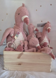 Little Dutch Safari Flamingo  cadeaupakket met naam