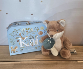 Little Dutch koffertje Forest Friends met knuffel vosje (met naam)