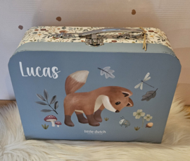 Little Dutch extra groot gevuld koffertje  B Forest Friends  (met naam)