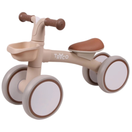 Tryco loopfiets Luna Beige met naam