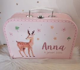 Koffertje met naam Hertje