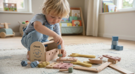 Little Dutch houten gereedschapskist met naam