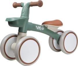 Tryco loopfiets Luna Stonegreen met naam