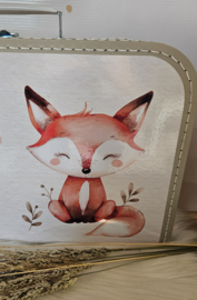 Koffertje met naam Schattig vosje