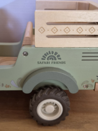 Little Dutch grote houten safari jeep met DIEREN (met naam)