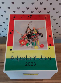 Bewaar-, herinneringsdoos Carnaval Adjudant(e)