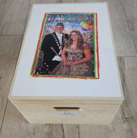 Bewaar-, herinneringsdoos Carnavals kleurenkader