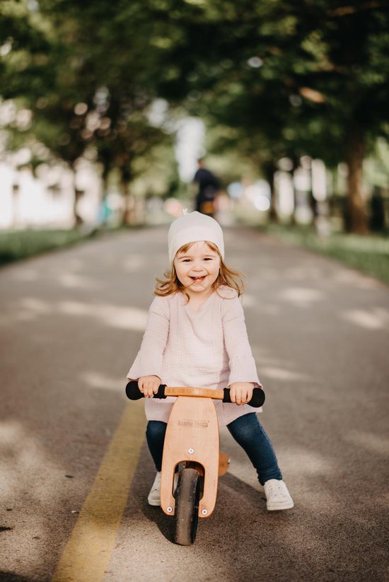 Kinderfeets 2-in-1 houten loopfiets & driewieler met naam - Bamboe