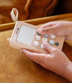 ''Tryco'' houten telefoon (met naam)