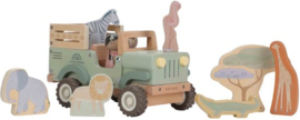 Little Dutch grote houten safari jeep met DIEREN (met naam)