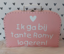 Koffertje ''ik ga bij tante logeren''