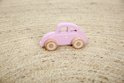 Little Dutch houten auto roze met naam