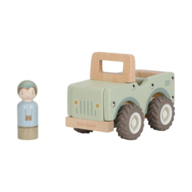 Little Dutch houten safari jeep met POPPETJE(met naam)