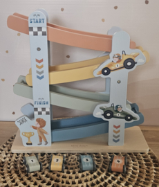 Little Dutch ''Race'' autobaan-rollerbaan met naam