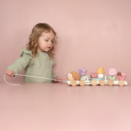 Little Dutch Fairy Garden blokkentrein EGEL met geboortegegevens