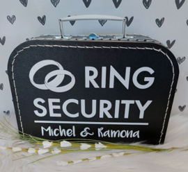 Ring Security koffertje - Met namen bruidspaar