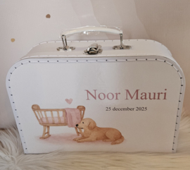 Koffertje met Geboortekaartje